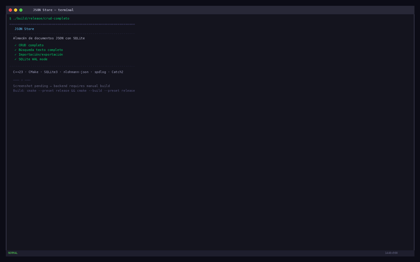 JSON Store