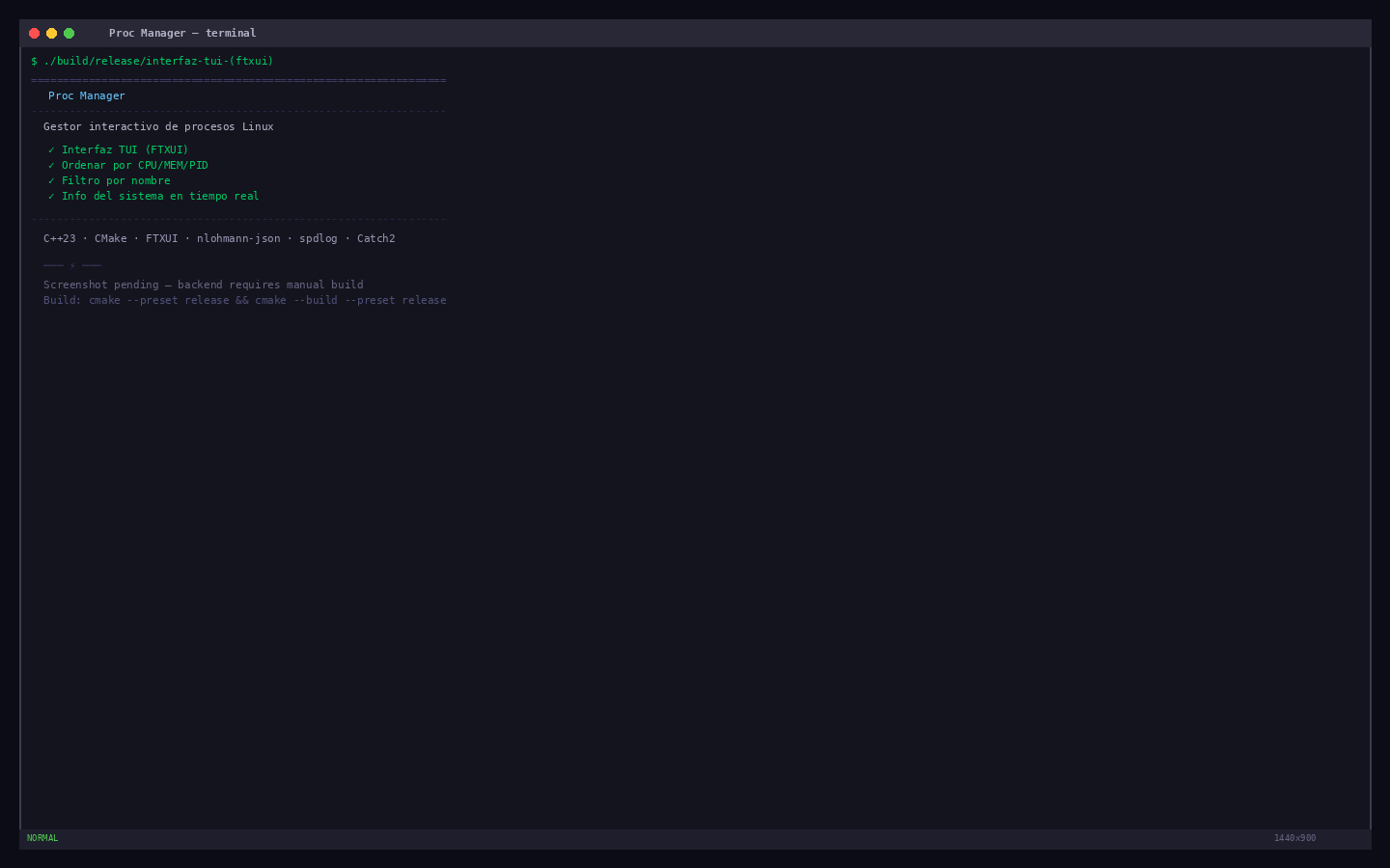 Proc Manager