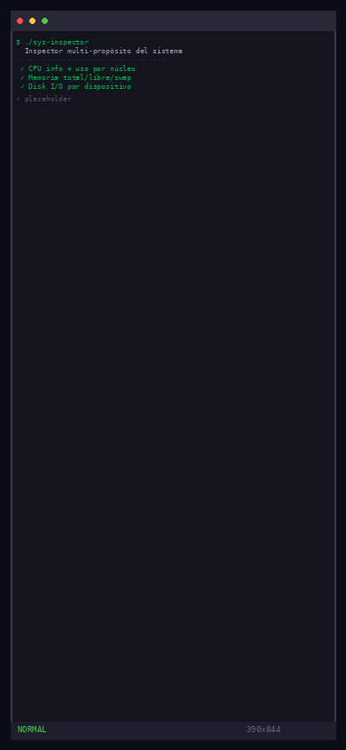 Sys Inspector - Vista mobile