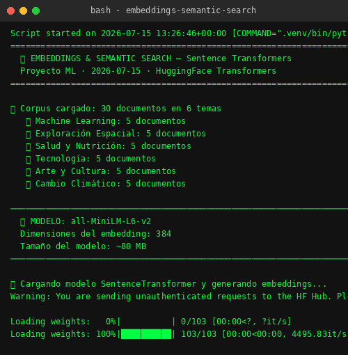 Embeddings & Semantic Search - Mobile view