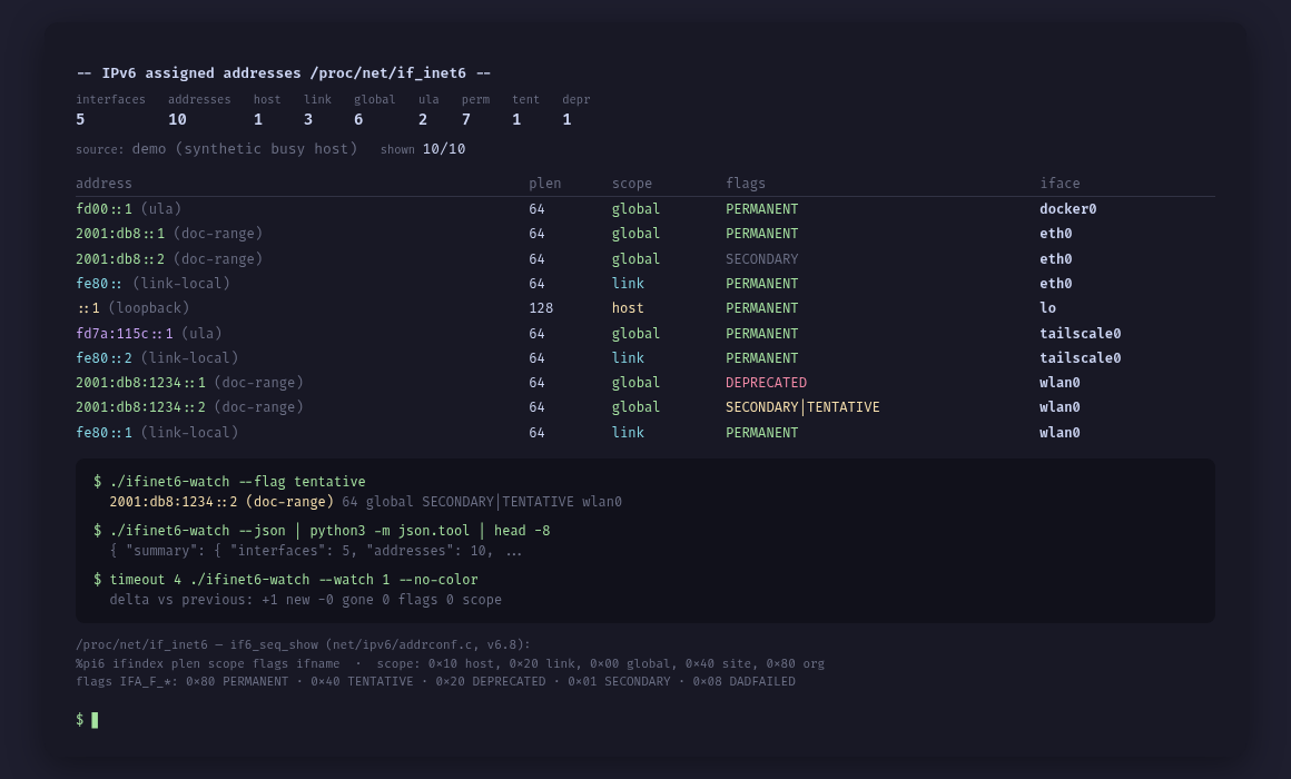 ifinet6-watch