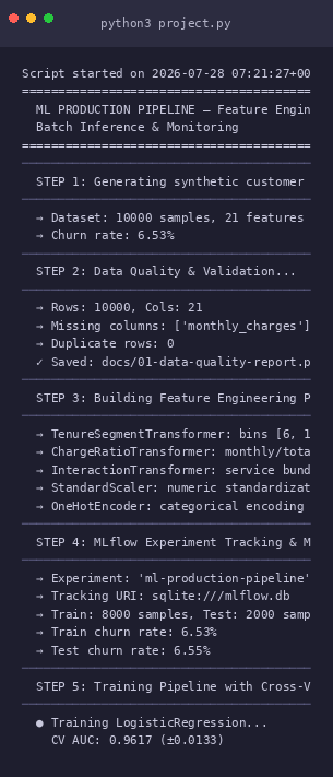 ML Production Pipeline - Mobile view