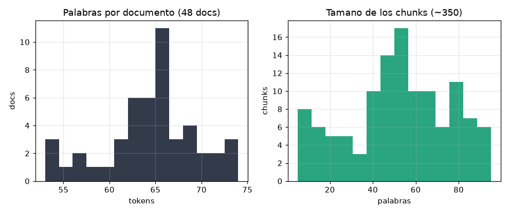 Own RAG retrieval: BM25 + LSI embeddings + reranker - Corpus and chunk distribution