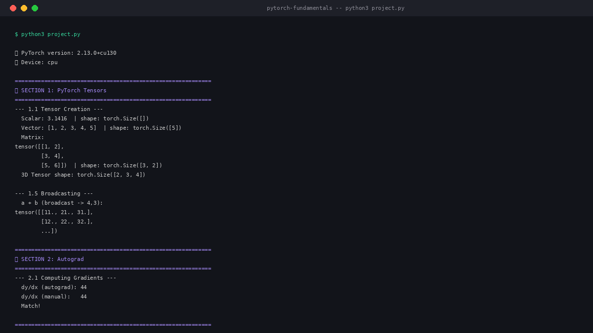 PyTorch Fundamentals