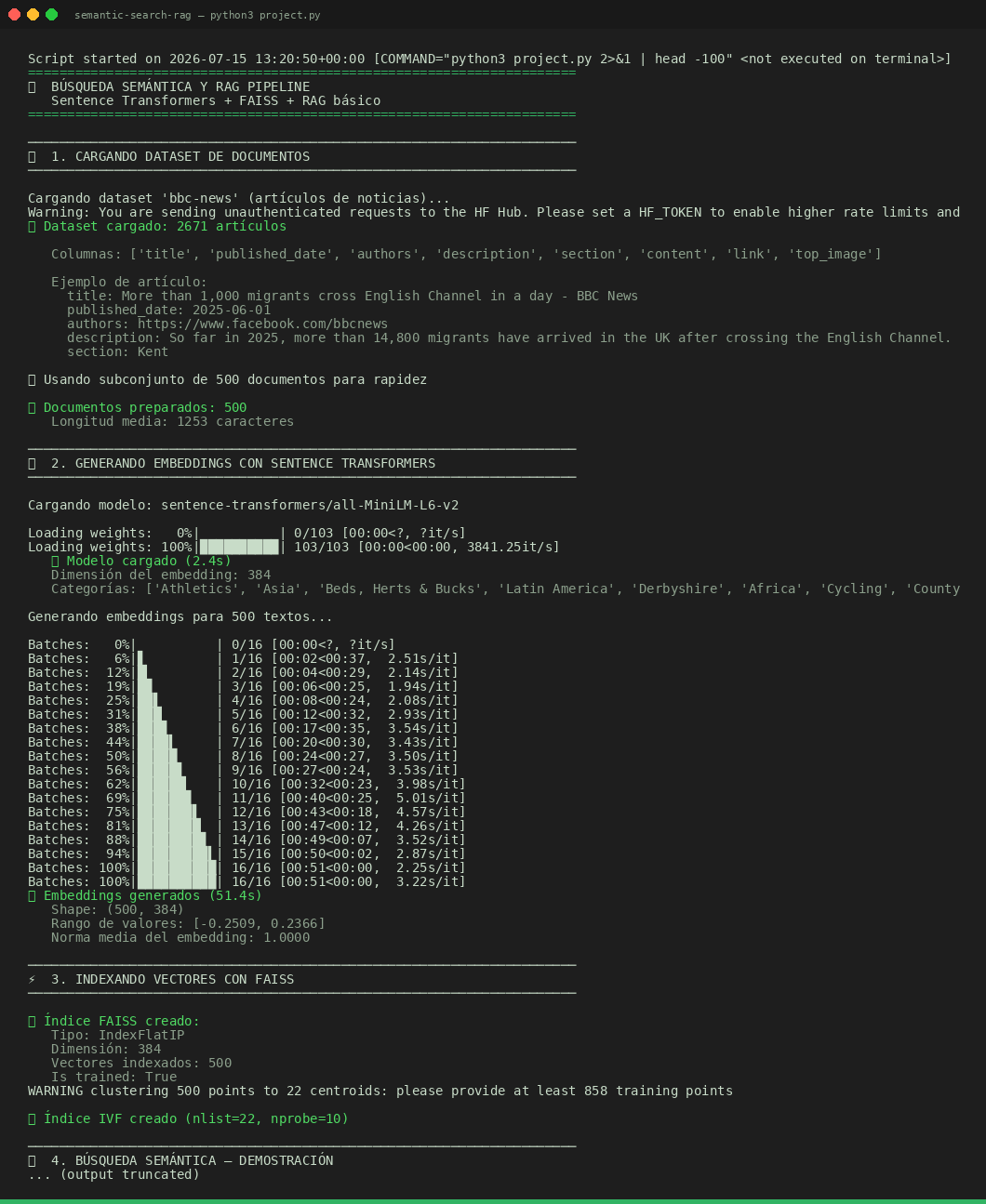 Semantic Search RAG