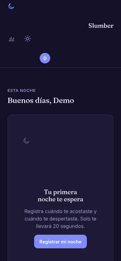 Mobile view of Slumber