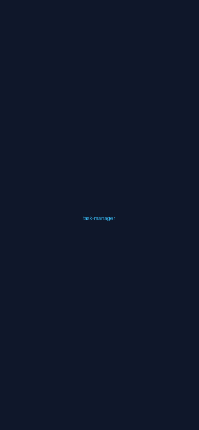 Task Manager - Mobile view