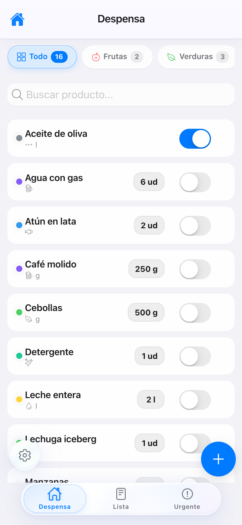 Shopping list — Pantry · mobile