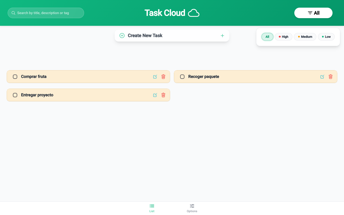 Task Cloud